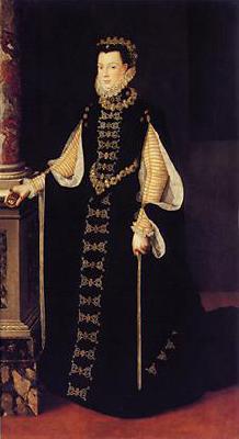 unknow artist Portrait of Elisabeth of Valois Queen consort of Spain1565(1565) Sweden oil painting art